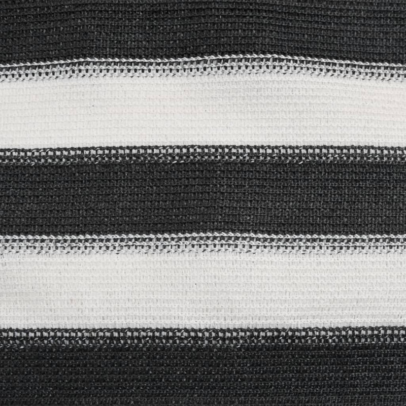 Siatka cieniująca, antracytowo-biała, 1,8x50 m, HDPE, 75 g/m²