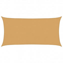 Żagiel przeciwsłoneczny, 160 g/m², piaskowy, 3x6 m, HDPE