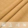 Żagiel przeciwsłoneczny, 160 g/m², piaskowy, 3x6 m, HDPE