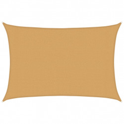 Żagiel przeciwsłoneczny, 160 g/m², piaskowy, 3x4,5 m, HDPE