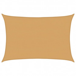 Żagiel przeciwsłoneczny, 160 g/m², piaskowy, 5x7 m, HDPE