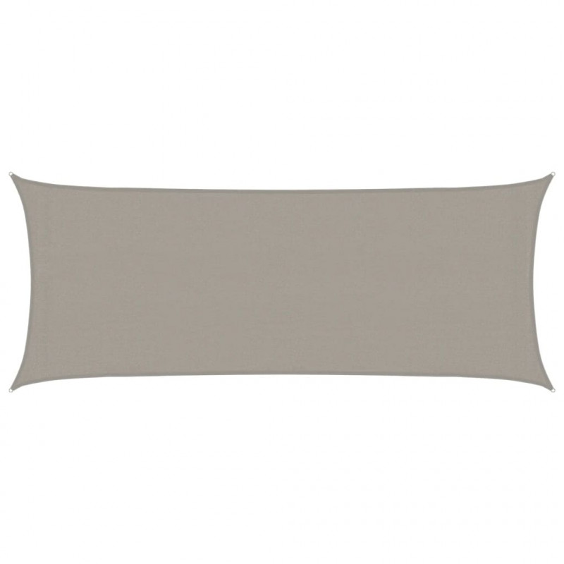 Żagiel przeciwsłoneczny, 160 g/m², jasnoszary, 2x5 m, HDPE