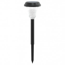 Solarne lampki ogrodowe, z kolcem, 12 szt., białe światło