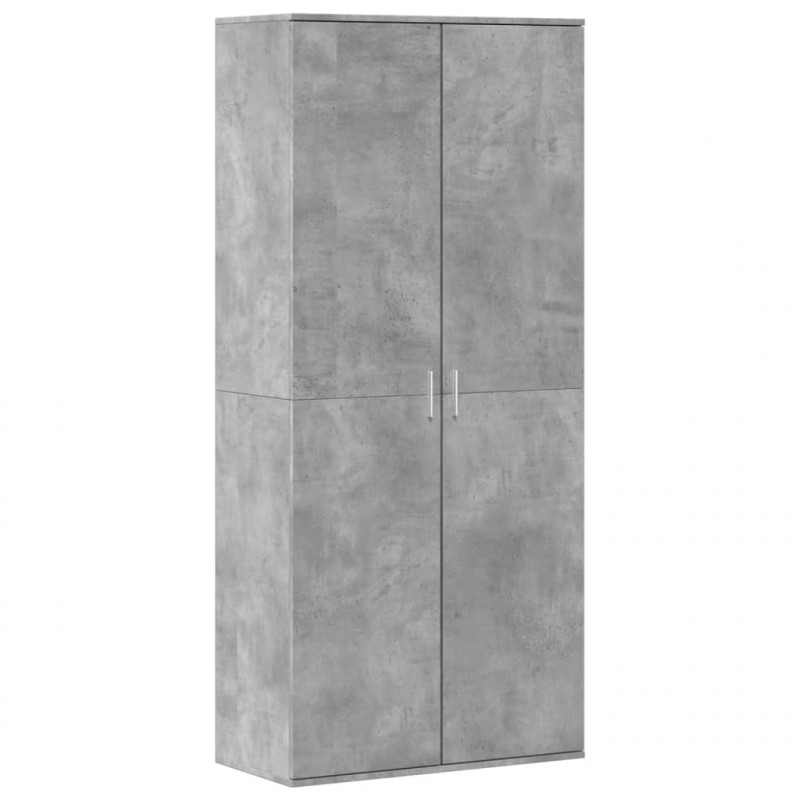 Szafka na buty, szarość betonu, 80x39x178 cm