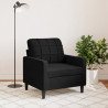 Fotel, czarny, 60 cm, obity aksamitem