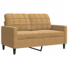 Sofa 2-osobowa, brązowy, 120 cm, tapicerowana aksamitem