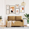 Sofa 2-osobowa, brązowy, 120 cm, tapicerowana aksamitem