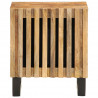 Szafka nocna, 40x34x46 cm, lite surowe drewno mango