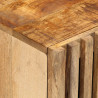 Szafka nocna, 40x34x46 cm, lite surowe drewno mango