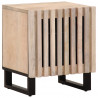 Szafki nocne, 2 szt., 40x34x46 cm, bielone drewno mango