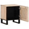 Szafki nocne, 2 szt., 40x34x46 cm, bielone drewno mango
