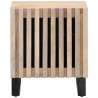 Szafki nocne, 2 szt., 40x34x46 cm, bielone drewno mango