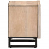 Szafki nocne, 2 szt., 40x34x46 cm, bielone drewno mango