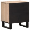 Szafki nocne, 2 szt., 40x34x46 cm, bielone drewno mango