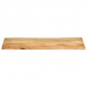 Blat stołu, 140x60x2,5 cm, naturalna krawędź, lite drewno mango