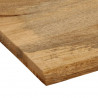 Blat stołu, 110x80x3,8 cm, naturalna krawędź, lite drewno mango