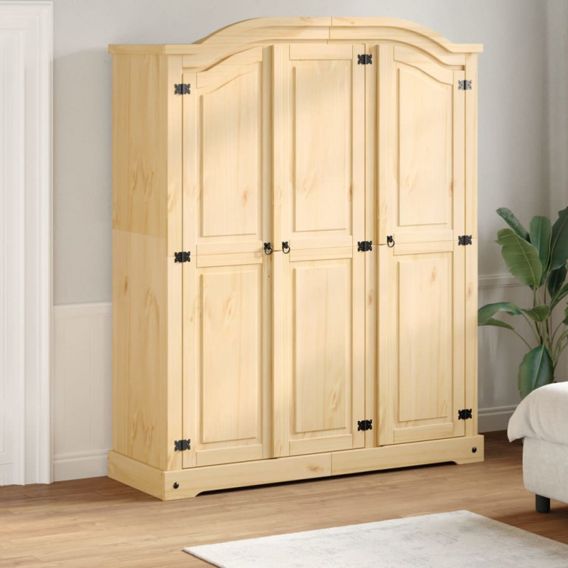 Szafa Corona, 151,5x52x186 cm, lite drewno sosnowe