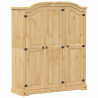 Szafa Corona, 151,5x52x186 cm, lite drewno sosnowe
