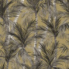 DUTCH WALLCOVERINGS Tapeta Palm Trees, złoto-czarna