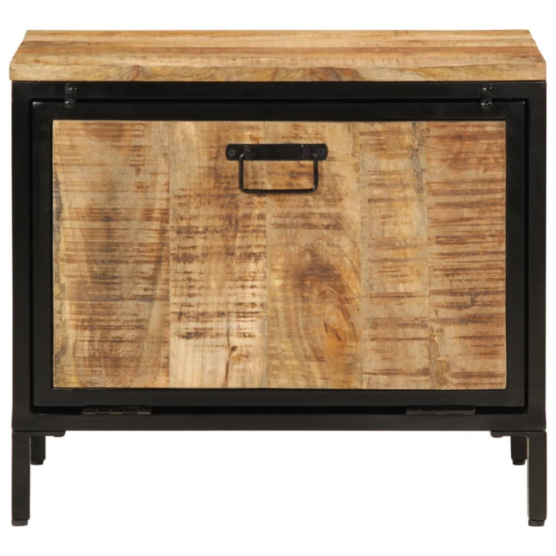 Szafka na buty, 60x35x53 cm, lite, surowe drewno mango