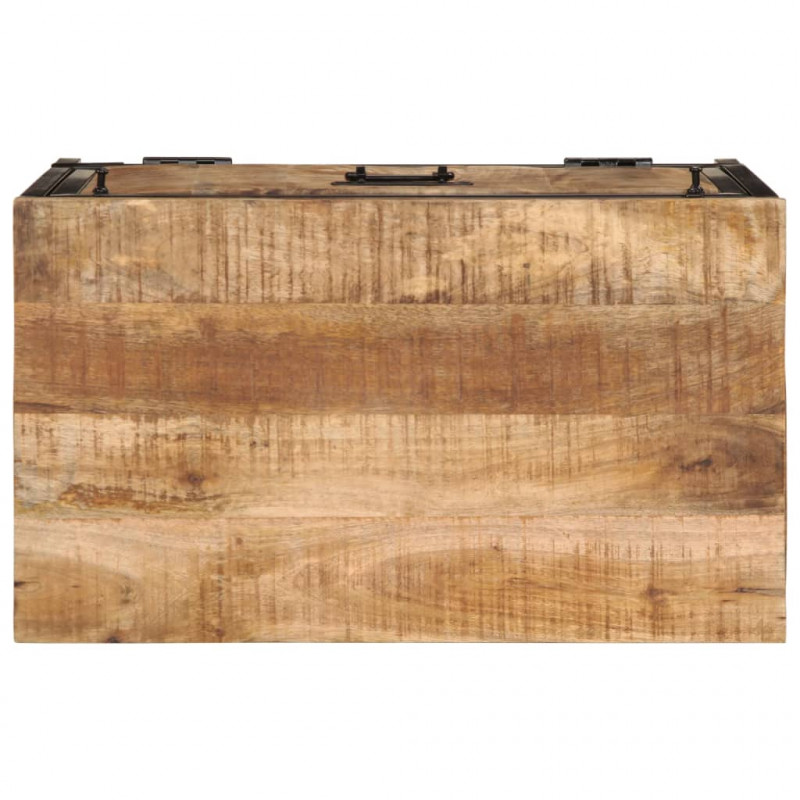 Szafka na buty, 60x35x53 cm, lite, surowe drewno mango
