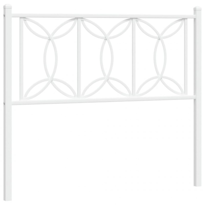 Metalowe wezgłowie, białe, 107 cm