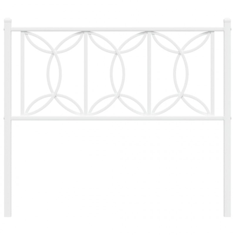 Metalowe wezgłowie, białe, 107 cm
