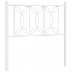 Metalowe wezgłowie, białe, 90 cm
