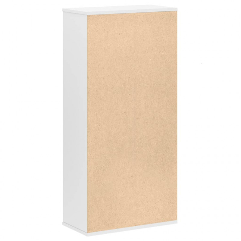 Regał, biały, 50x25x105 cm, materiał drewnopochodny