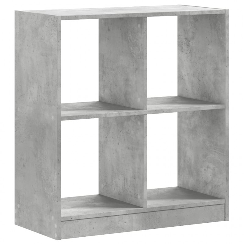 Regał, szarość betonu, 68,5x32x75 cm, materiał drewnopochodny