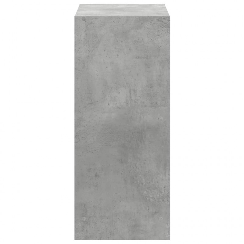 Regał, szarość betonu, 68,5x32x75 cm, materiał drewnopochodny
