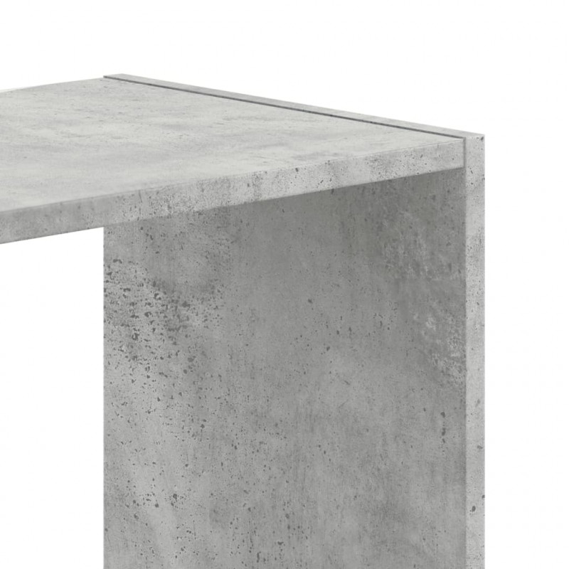 Regał, szarość betonu, 68,5x32x75 cm, materiał drewnopochodny