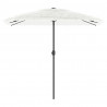 Parasol ogrodowy na stalowym słupku, biały, 248x248x248 cm