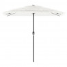 Parasol ogrodowy na stalowym słupku, biały, 248x248x248 cm