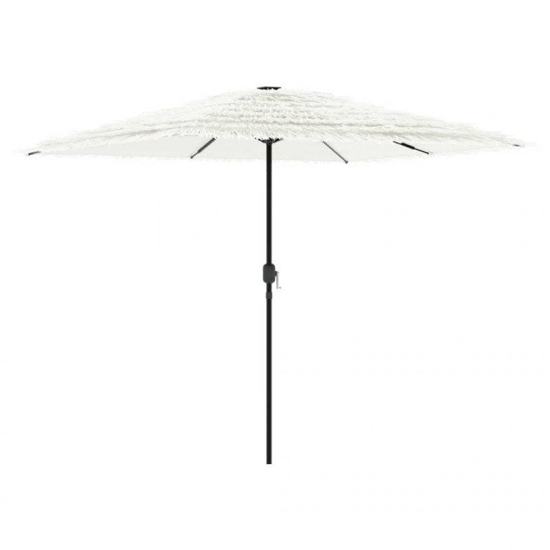 Parasol ogrodowy na stalowym słupku, biały, 248x248x248 cm