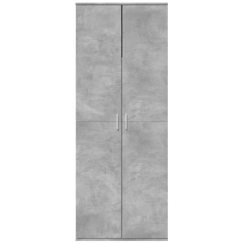 Wysoka szafka, szarość betonu, 70x35x180 cm