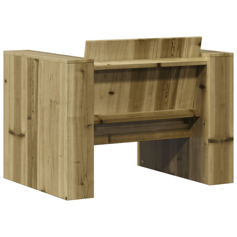 Fotel ogrodowy, 79x60x62 cm, impregnowane drewno sosnowe