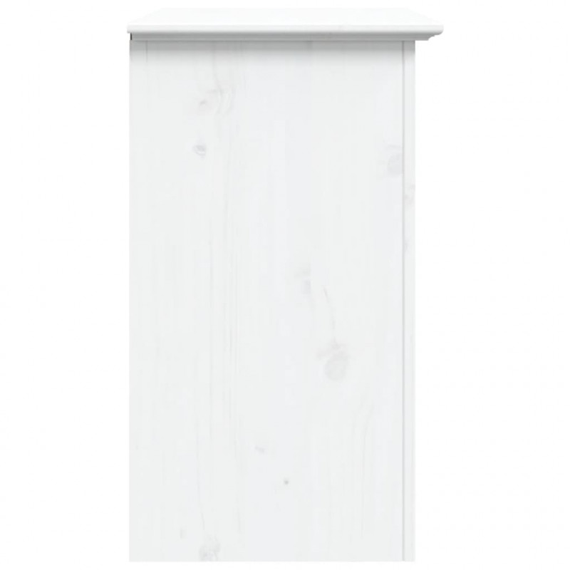 Szafka nocna BODO, biała, 53x38,5x67 cm, lite drewno sosnowe