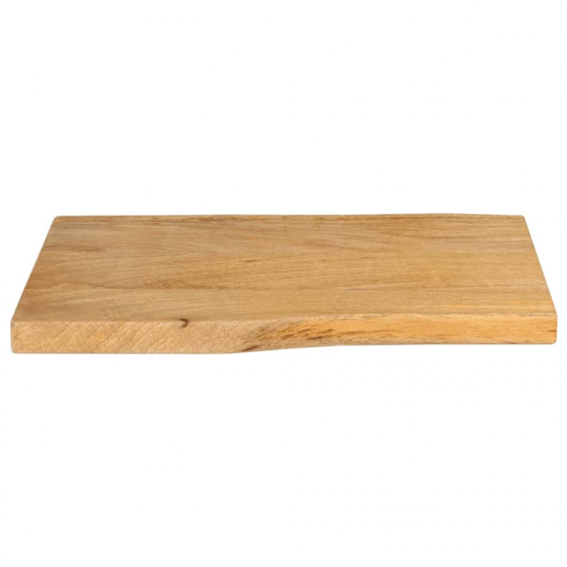 Blat stołu, 60x40x3,8 cm, naturalna krawędź, lite drewno mango