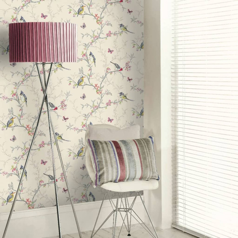 DUTCH WALLCOVERINGS Tapeta Phoebe, liliowa