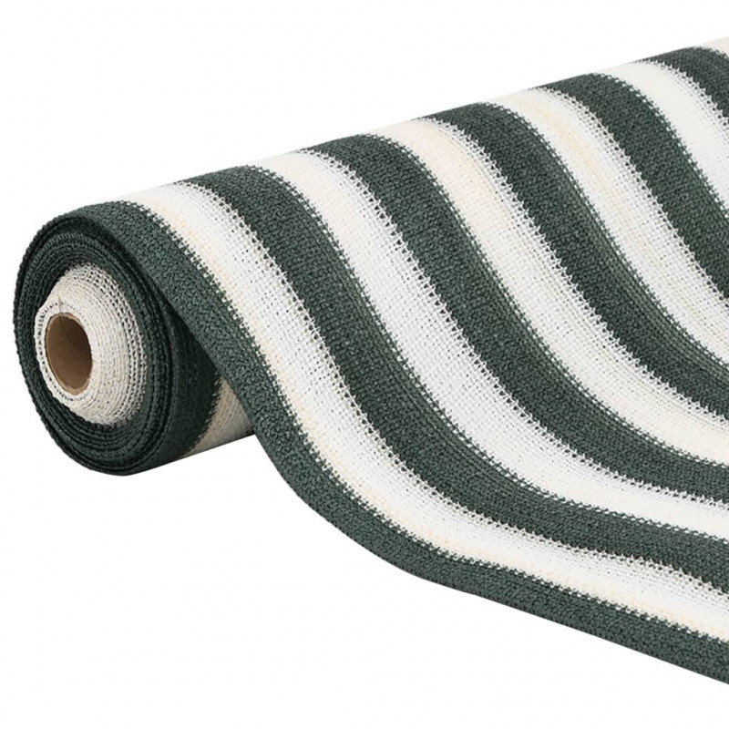 Siatka cieniująca, zielono-biała, 2x10 m, HDPE, 150 g/m²
