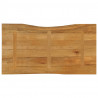 Blat stołu, 120x60x2,5 cm, naturalna krawędź, lite drewno mango