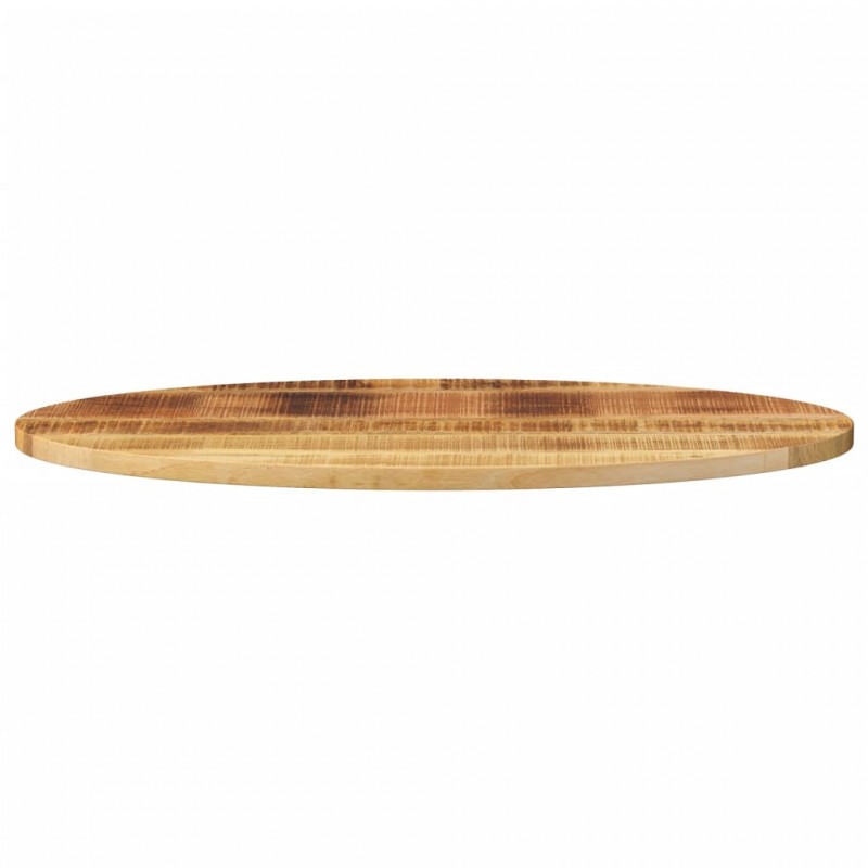 Blat stołu, 140x60x2,5 cm, owalny, lite drewno mango