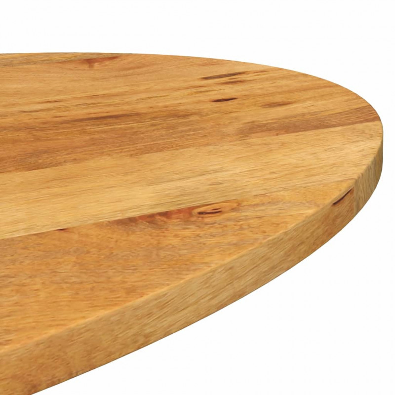 Blat stołu, 140x60x2,5 cm, owalny, lite drewno mango