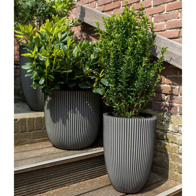 Capi Elegancka donica Groove, 46x58 cm, antracytowa