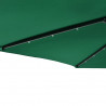 Parasol ogrodowy LED, stalowy słupek, zielony, 225x225x212 cm