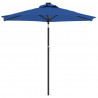 Parasol ogrodowy na stalowym słupku, lazurowy, 225x225x212 cm