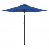Parasol ogrodowy na stalowym słupku, lazurowy, 225x225x212 cm