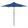 Parasol ogrodowy na stalowym słupku, lazurowy, 225x225x212 cm