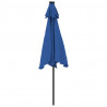 Parasol ogrodowy na stalowym słupku, lazurowy, 225x225x212 cm